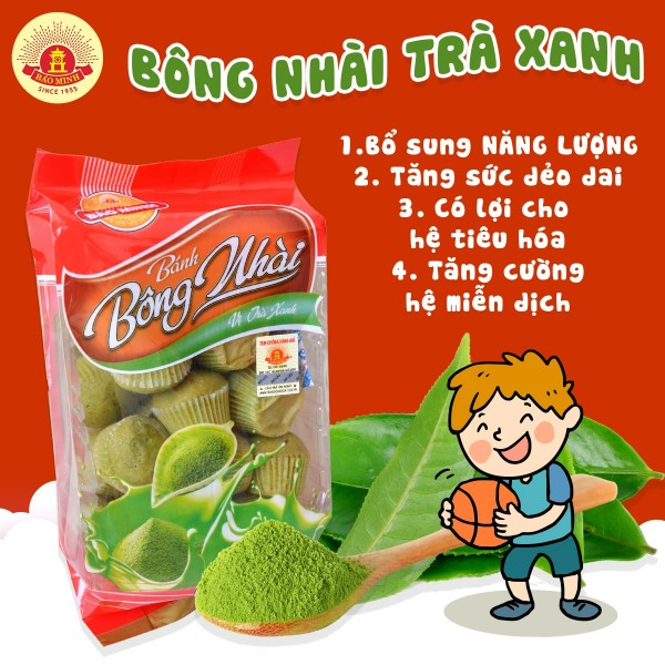Bánh Bông nhài vị trà xanh thơm ngon, giá thành phải chăng