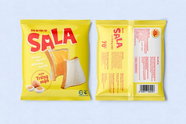 Nguyên liệu tươi ngon là một trong những yếu tố nổi bật của bánh Sala nhân trứng